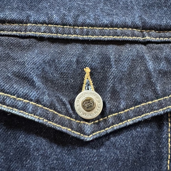 Vintage Phat Farm Jean Jacket Mens L Blue Denim Hip Hop Trucker 90s Hong Kong - Picture 8 of 15